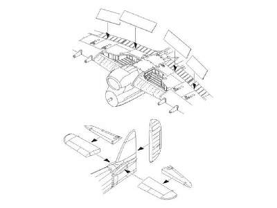 Typhoon Mk.I - Control surfaces set for Airfix - image 1
