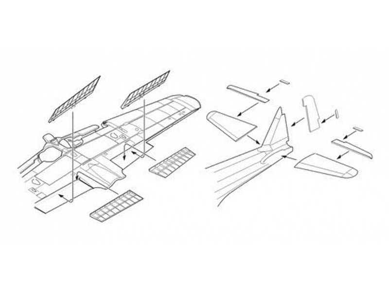 A6M5 Zero - Control surfaces set 1/72 for Tamiya kit - image 1