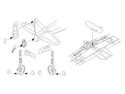 A6M5 Zero - Exterior set 1/72 for Tamiya kit - image 1