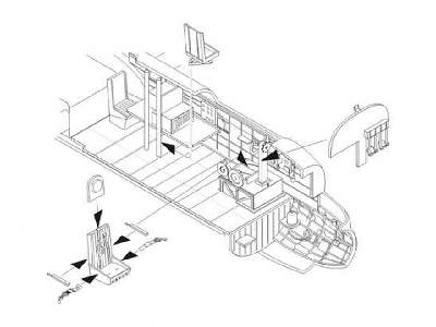 Avro Lancaster Mk.I/III - Interior set 1/72 for Airfix kit - image 1