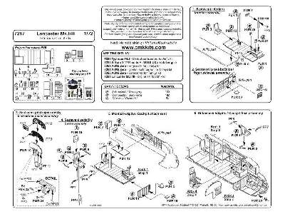 Avro Lancaster Mk.I/III - Interior set 1/72 for Airfix kit - image 3