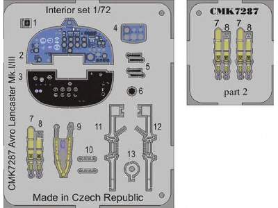 Avro Lancaster Mk.I/III - Interior set 1/72 for Airfix kit - image 5