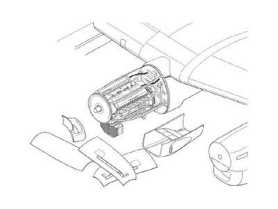 Avro Lancaster Mk.I/III - Engine set 1/72 for Airfix kit - image 1