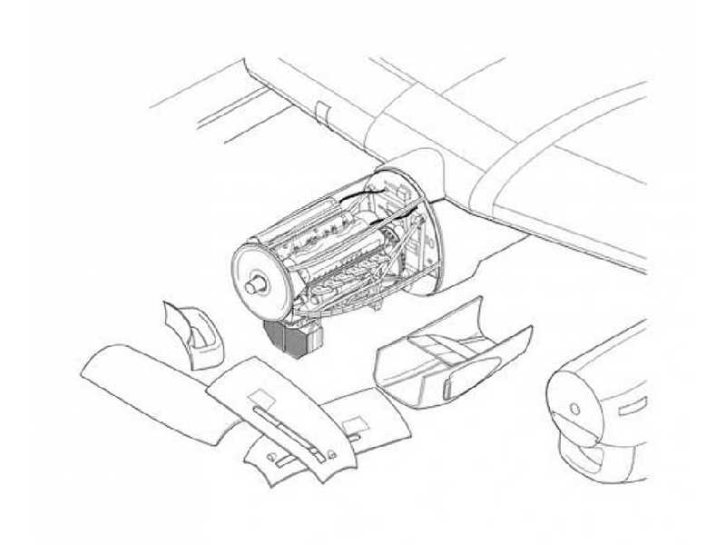 Avro Lancaster Mk.I/III - Engine set 1/72 for Airfix kit - image 1