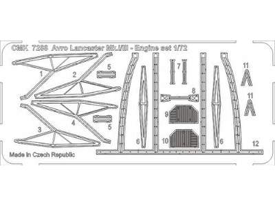 Avro Lancaster Mk.I/III - Engine set 1/72 for Airfix kit - image 6