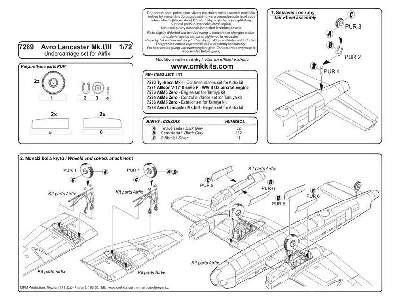 Avro Lancaster Mk.I/III - Undercarriage set 1/72 for Airfix kit - image 3