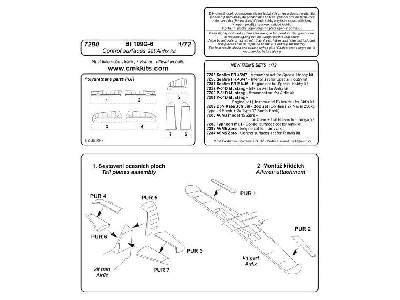 Bf 109G-6 - Control surfaces 1/72 for Airfix kit - image 4