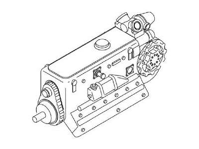 DB-605A - WW II German aircraft engine 1/72 - image 1