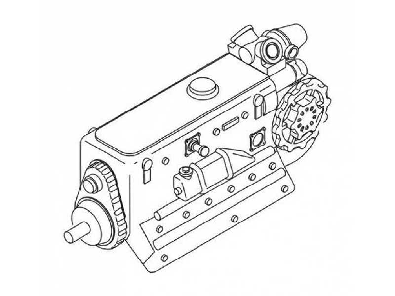 DB-605A - WW II German aircraft engine 1/72 - image 1