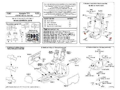 Vampire T.11 - Interior set 1/72 set for Airfix kit - image 5