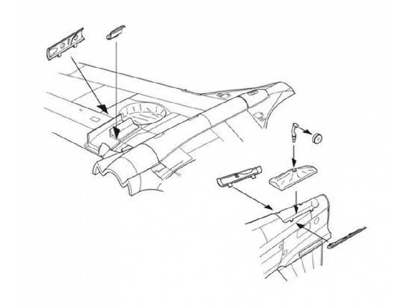 P-40B - Undercarriage set 1/72 for Airfix kit - image 1