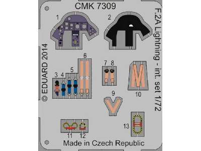 BAC Lightning F2A - interior set for Airfix kit - image 4