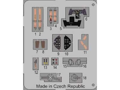 Bf 109E-7/Trop - Interior set for Airfix kit - image 4