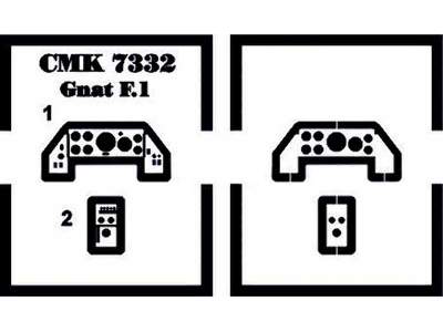Folland Gnat F.1 - 1/72 Interior set - image 3