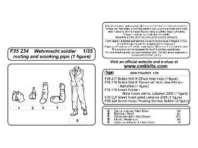 Wehrmacht soldier resting and smoking pipe (1 fig) 1/35 - image 9