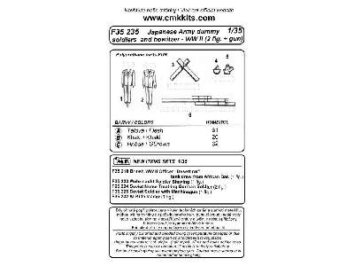 Japaneses Army dummy soldiers and howitzer - WW II (2 fig.+gun)  - image 6