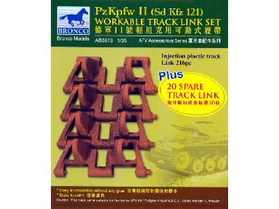 PzKpfw II workable track link set - image 2