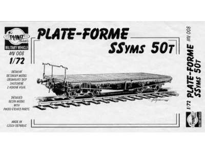 Platform wagon SSyms 50 ton - image 1