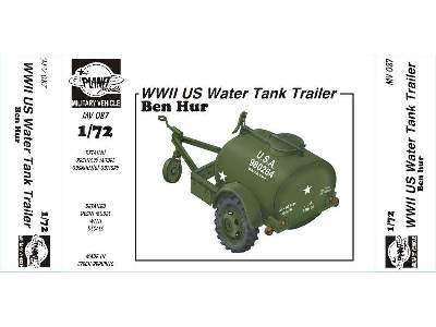 WWII US Water Tank Trailer Ben Hur - image 5
