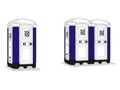 Portable Toilet ,,TOI TOI&quot;  (2 pcs) - Full resin kit 1/72 - image 1