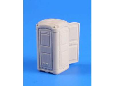Portable Toilet ,,TOI TOI&quot;  (2 pcs) - Full resin kit 1/72 - image 4