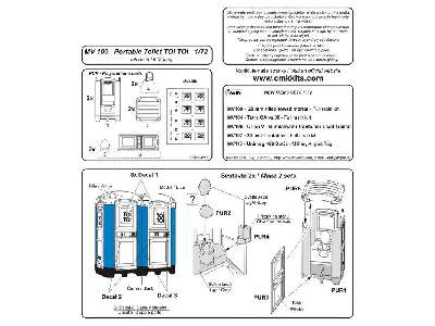 Portable Toilet ,,TOI TOI&quot;  (2 pcs) - Full resin kit 1/72 - image 8