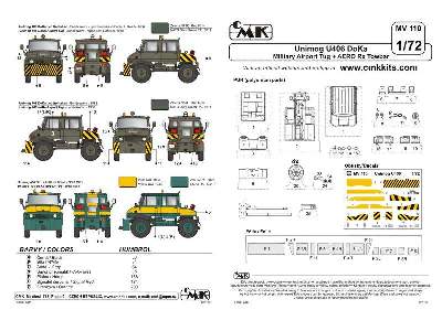 Unimog U406 DoKa Military Airport Tug + AERO Rx Towbar - image 3