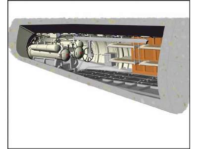 U-Boot IX Rear Torpedo Section+Crew bunk - image 1