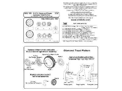 P-51D Mustang - Wheels 1/32 (Diamond Tread Pattern) for Dragon/T - image 5