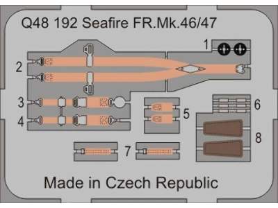 Seafire FR.47 - Seat with Harness 1/48 for Airfix kit - image 4