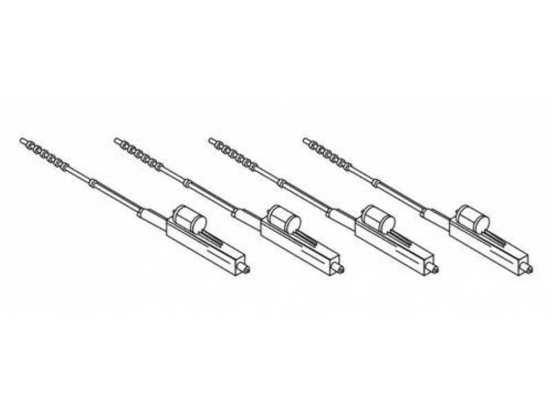 Hispano Mk.II - WW II British aircraft cannon 20mm (4 pcs) - image 1 Hispano Mk.II - WW II British aircraft cannon 20mm (4 pcs) - image 1