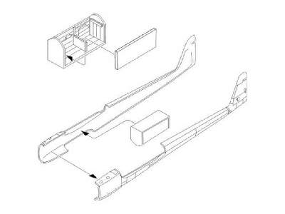 Focke Wulf Fw 189A/ V-6 Main Undercarriage Bays 1/72 for MPM/ Co - image 3