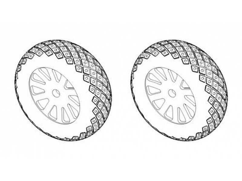 P-51D Mustang-Wheels 1/72 (Diamond and Hole Tread Pattern)for Ac - image 1