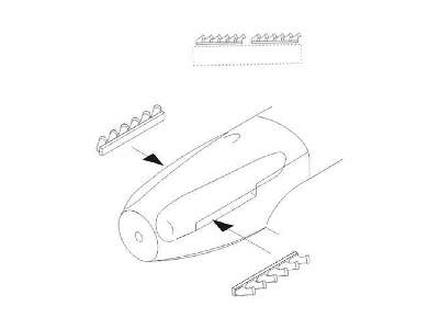 Seafire FR.47 - Exhausts 1/72 for Special Hobby kit - image 1