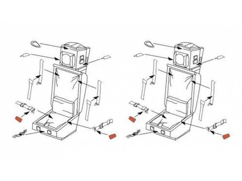 Vampire T.11- Ejection seats MB Mk.3B for 1/72 for Airfix kit (2 - image 1