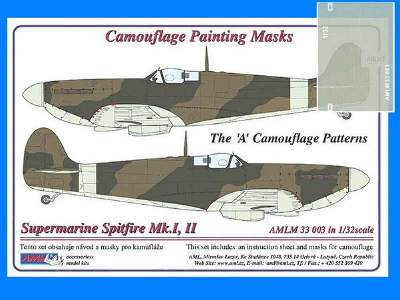 Spitfire Mk.I, II Camouflage masks &quot;A&quot; - image 1