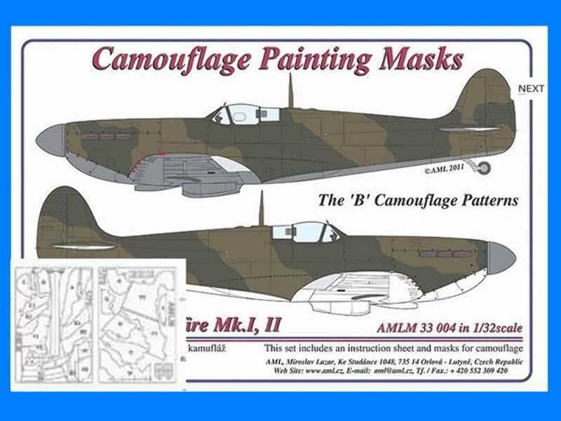 Spitfire Mk.I, II Camouflage masks &quot;B&quot; - image 1