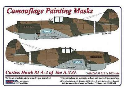 Camouflage painting masks Curtiss Hawk 81-A2 of China AF WWII - image 1
