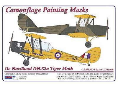 Camouflage painting masks De Havilland DH.82A/C - image 1