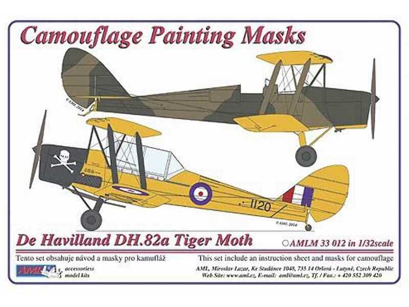 Camouflage painting masks De Havilland DH.82A/C - image 1