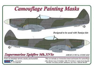 Camouflage painting masks Spitfire Mk.XVIe - image 1