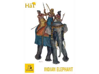 Indian Elephants - makes 2 Elephants w/Crew - image 1