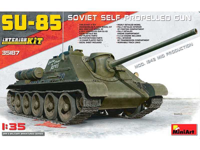 SU-85 Soviet SPG Mod. 1943 w/Crew (Early Production) - image 1 SU-85 Soviet SPG Mod. 1943 w/Crew (Early Production) - image 1