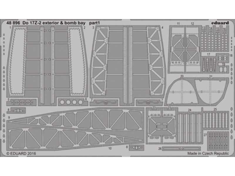 Do 17Z-2 exterior & bomb bay 1/48 - Icm - image 1