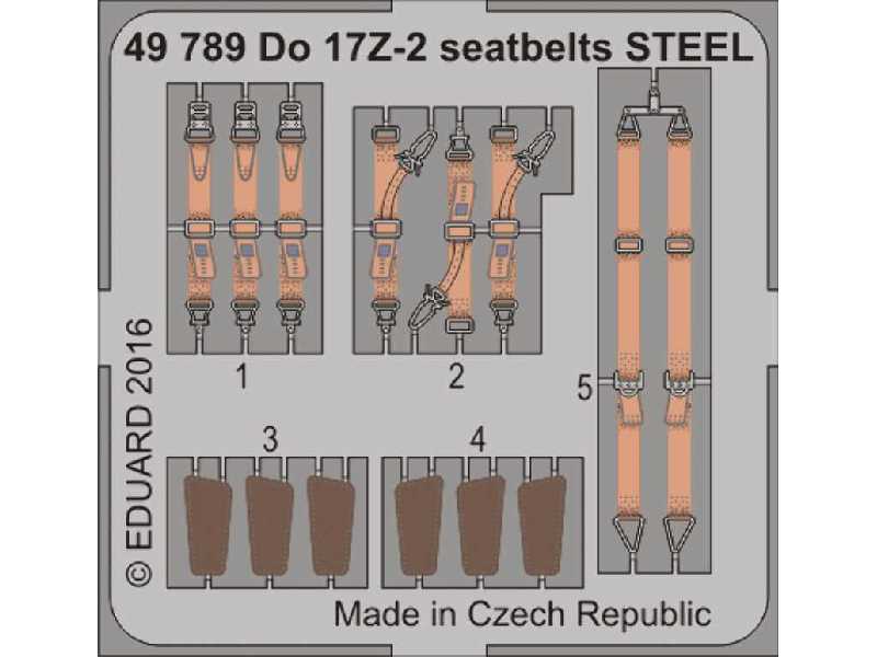 Do 17Z-2 seatbelts STEEL 1/48 - Icm - image 1