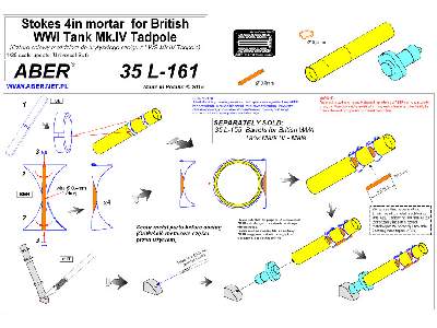 Stokes 4in mortar for British WWI Tank Mk.IV Tadpole - image 14