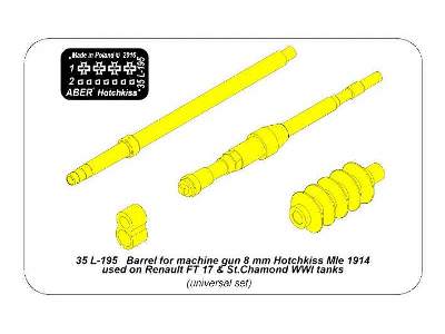 Barrel for 8 mm Hotchkiss Mle 1914 used on Renault FT 17 St.Cham - image 7