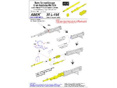 Barrel for 8 mm Hotchkiss Mle 1914 used on Renault FT 17 St.Cham - image 8