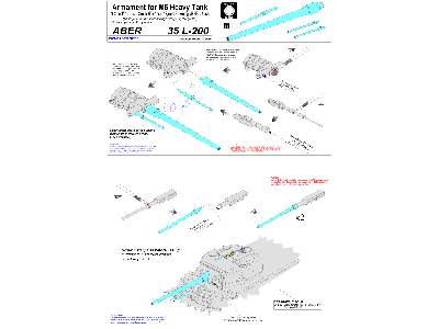 Armament for US M6 Heavy Tank 76,2mm M7, 37mm M6 12,7mm Browning - image 12