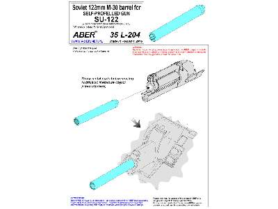 Soviet 122mm M-30 barrel for self-propelled gun SU-122 - image 12